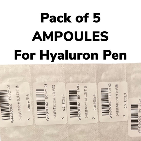NEW Sterile Hyapen Hyaluronic Pen For Hyaluronic Acid AMPOULES 0.3 mL Set of 5 - Picture 4 of 4